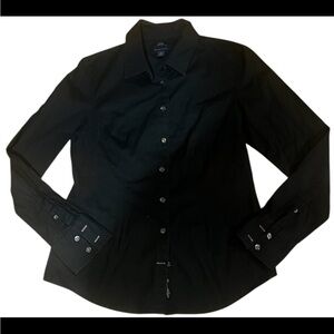 Tommy Hilfiger navy blue button down collared Dress Shirt